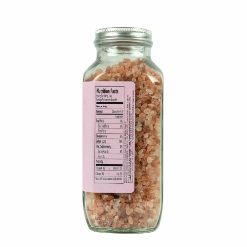 Pepper Creek Farms Himalayan Pink Sea Salt Stout Kosher Certified 20 oz Jar Perspective: back