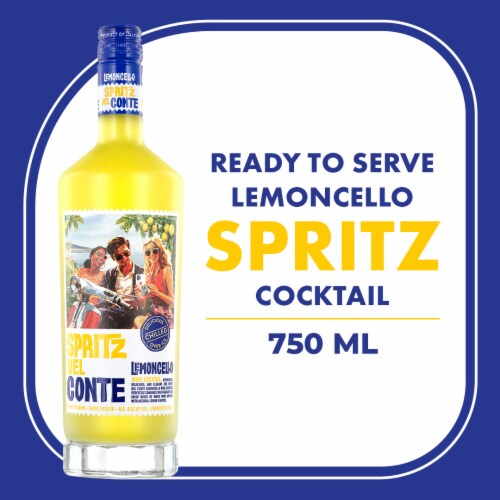 Spritz Del Conte Lemoncello Italian Aperitif-Style Spritz Cocktail Perspective: back