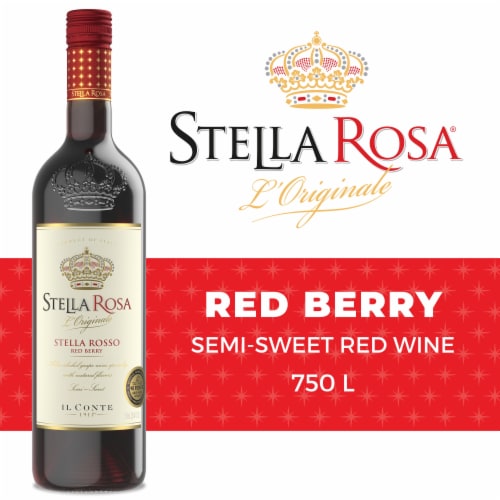 Stella Rosa Rosso Red Berry Semi-Sweet Red Wine Perspective: back
