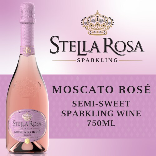 Stella Rosa Moscato Rose Sparkling Italian Rose Wine Perspective: back