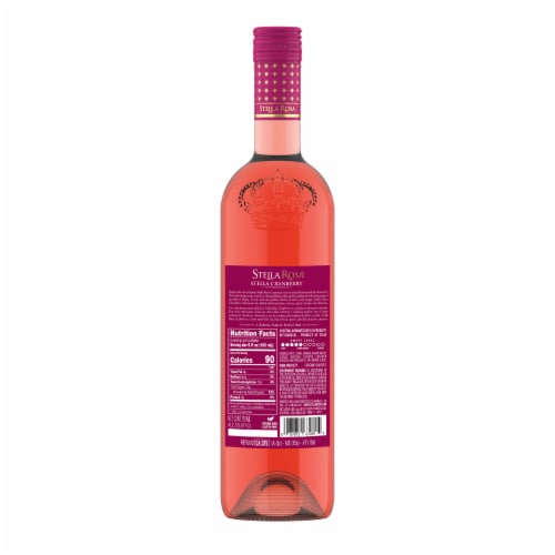 Stella Rosa Cranberry Flavored Wine Italy Perspective: back