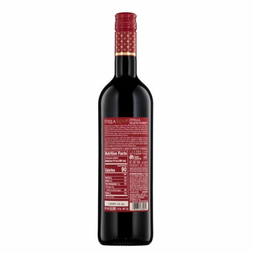 Stella Rosa Black Cherry Semi-Sweet Red Wine Perspective: back