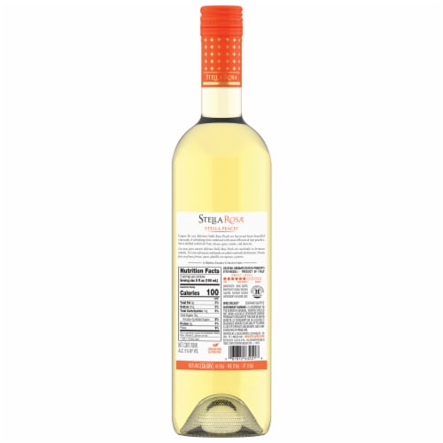 Stella Rosa Peach Semi-Sweet White Blend Italian Wine Perspective: back