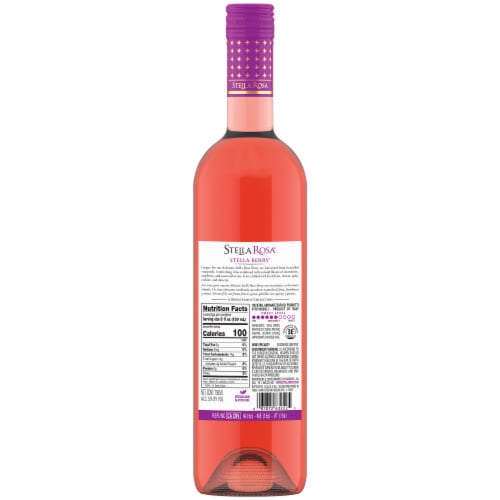 Stella Rosa Berry Semi-Sweet Red Wine Perspective: back