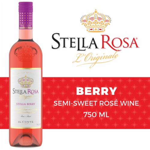 Stella Rosa Berry Semi-Sweet Italian Rosé Wine Perspective: back