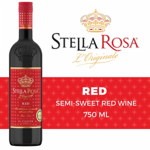 Stella Rosa Red Semi-Sweet Italian Red Wine Perspective: back