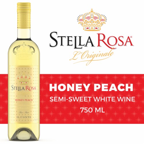 Stella Rosa Golden Honey Peach Semi-Sweet Italian White Wine Perspective: back