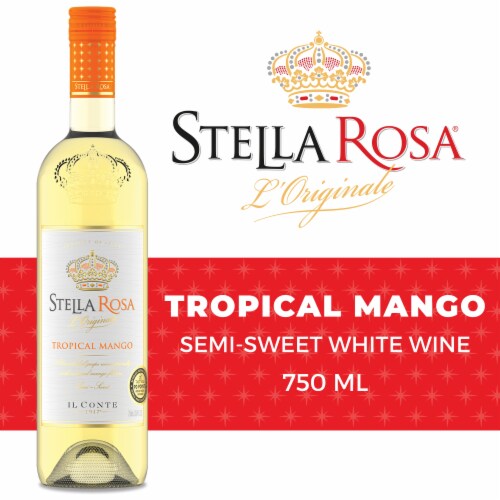 Stella Rosa Tropical Mango Semi-Sweet Italian White Wine Perspective: back