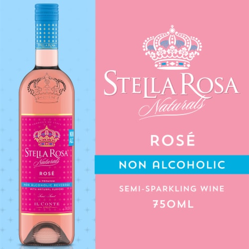 Stella Rosa Naturals Non-Alcoholic Italian Rose Wine Perspective: back