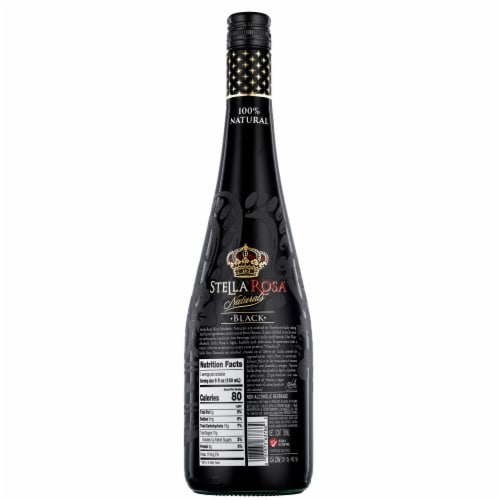 Stella Rosa Naturals Black Italian Non-Alcoholic Wine Perspective: back