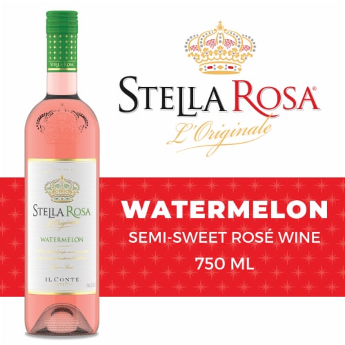 Stella Rosa Watermelon Semi-Sweet Italian Rose Wine Perspective: back