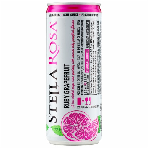 Stella Rosa Grapefruit Semi-Sweet Italian Rose Wine Perspective: back