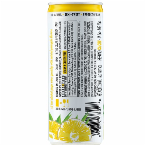 Stella Rosa Pineapple Semi-Sweet Italian White Wine Perspective: back