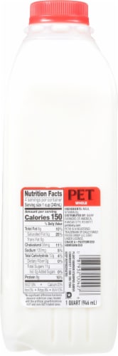 PET DairyPure Whole Milk Perspective: back