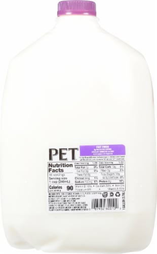 PET Dairy Fat Free Milk Perspective: back