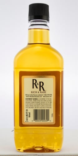 Rich And Rare Canadian Whisky Perspective: back