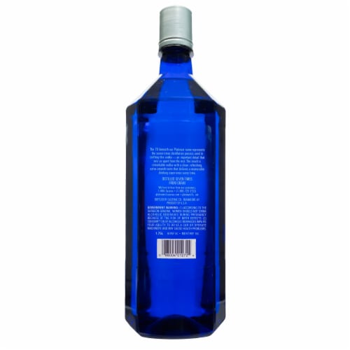 Platinum 7X Seven Times Distilled Extra Smooth Vodka Perspective: back