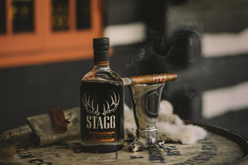 Stagg Jr. Kentucky Straight Bourbon Whiskey Perspective: back