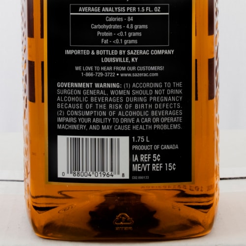 Mount Royal Ultra Premium Limited Edition Light Cherry Canadian Whisky Perspective: back