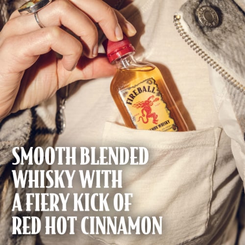 Fireball Hot Cinnamon Blended Whisky Perspective: back