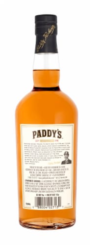 Paddy's Irish Whiskey Perspective: back