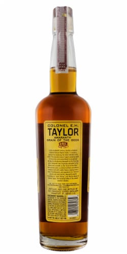 E.H. Taylor Amaranth Grain of The Gods Kentucky Straight Bourbon Whiskey Perspective: back