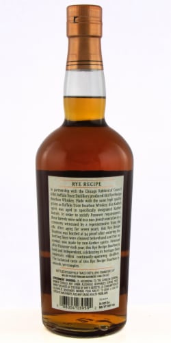 Buffalo Trace Kosher Rye Kentucky Straight Bourbon Whiskey Perspective: back