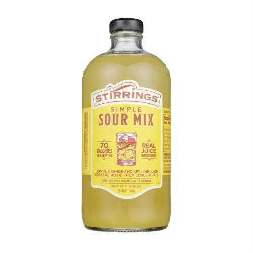 Stirrings Simple Sour Cocktail Mix - Non Alcoholic Cocktail Mixer Perspective: back