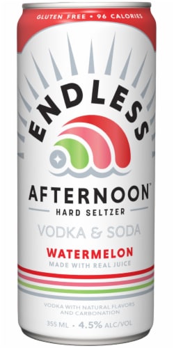 Endless Afternoon Watermelon Vodka & Soda Cocktail Perspective: back
