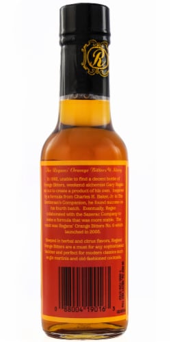 Regan's Orange Bitters Mixer Perspective: back