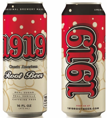 1919 Root Beer Can Perspective: back