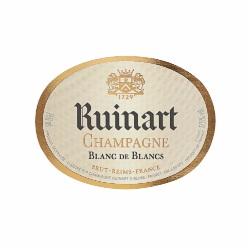 Ruinart Brut Blanc De Blancs Chardonnay France Sparkling Wine Perspective: back