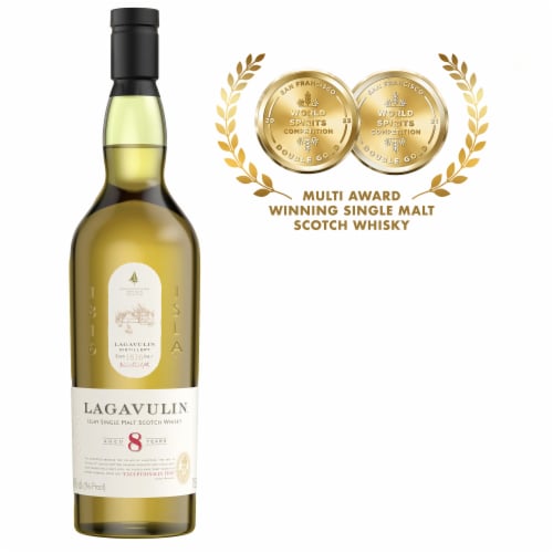 Lagavulin Whisky - Single Malt Scotch 8YO Perspective: back