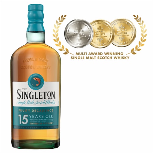 The Singleton of Glendullan 15 Year Old Single Malt Scotch Whisky Perspective: back