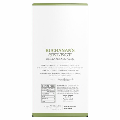 Buchanan's™ Select 15 Year Blended Malt Scotch Whisky Perspective: back