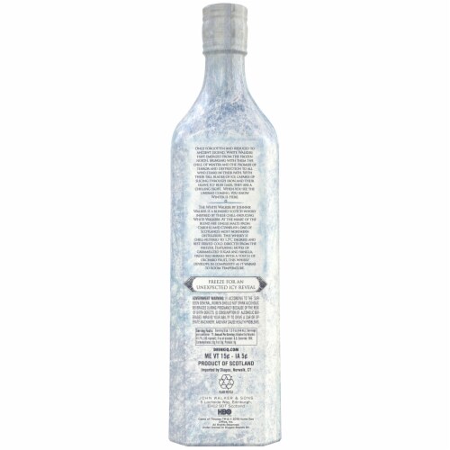 Johnnie Walker White Walker Blended Scotch Whisky Perspective: back