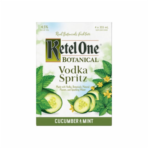 Ketel One Botanical Cucumber & Mint Vodka Spritz Perspective: back