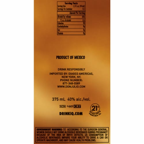 Don Julio™ Tequila Collection Box with Blanco Reposado & Anejo Perspective: back