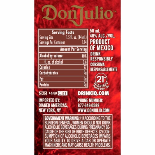 Don Julio Tequila Reserva de Anejo Blanco Repos Perspective: back