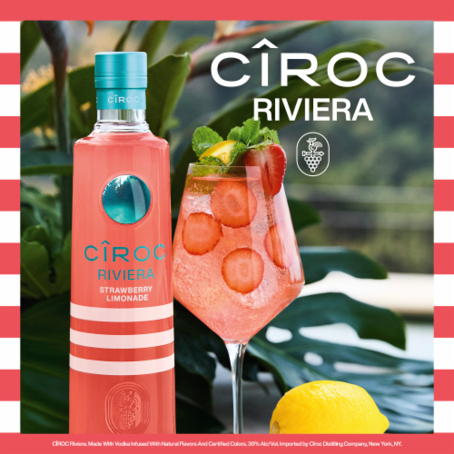 Ciroc Vodka Riviera Strawberry Limonade Perspective: back