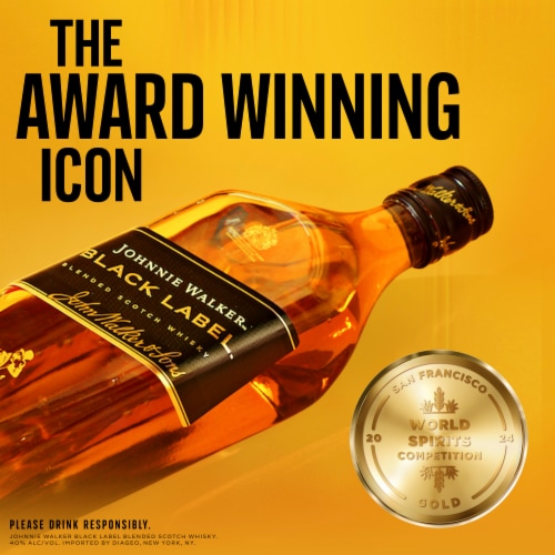 Johnnie Walker Whisky - Blended Scotch JW Black Label Perspective: back