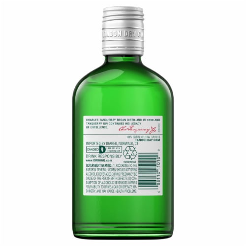 Tanqueray London Dry Gin Perspective: back