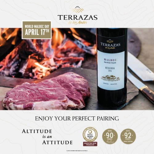 Terrazas de los Andes Reserva Malbec Red Wine Perspective: back