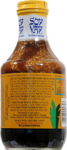 Soy Vay Island Teriyaki Marinade Perspective: back