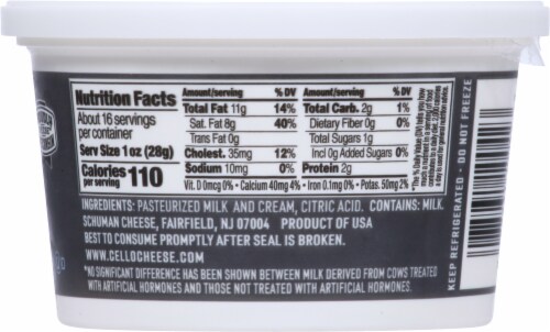 Cello Italian Style Mascarpone Cheese Perspective: back