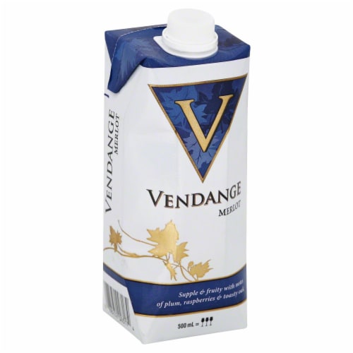 Vendange Box Merlot Go Pack Red Wine Perspective: back