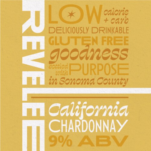 Revelee Chardonnay California White Wine Perspective: back