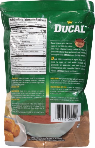 Ducal Rojos de Seda Refried Red Beans Perspective: back