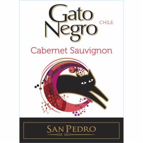 Gato Negro Cabernet Sauvignon Chile Red Wine Perspective: back