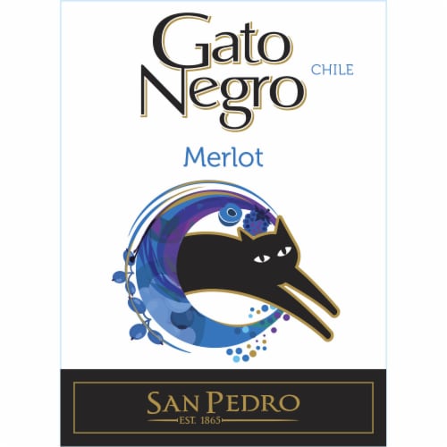 Gato Negro Merlot Chile Red Wine Perspective: back